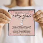 Congrats College Grad-"Worked Hard" Alluring Necklace