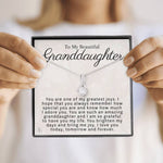 To My Beautiful Granddaughter-"Greatest Joy" Alluring Necklace