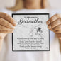 To A Wonderful Godmother-"Open Heart" Alluring Necklace