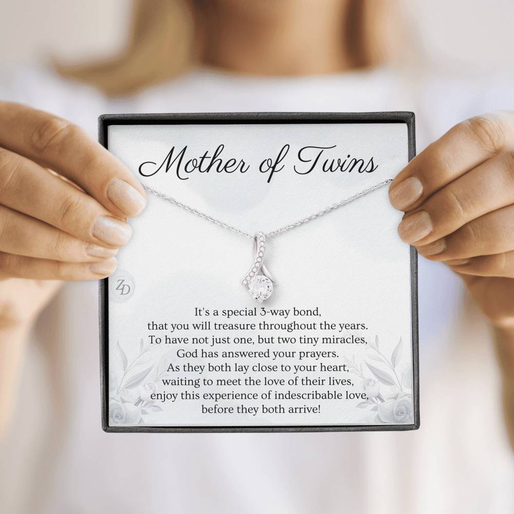 Mother of Twins-"Two Tiny Miracles" Alluring Necklace