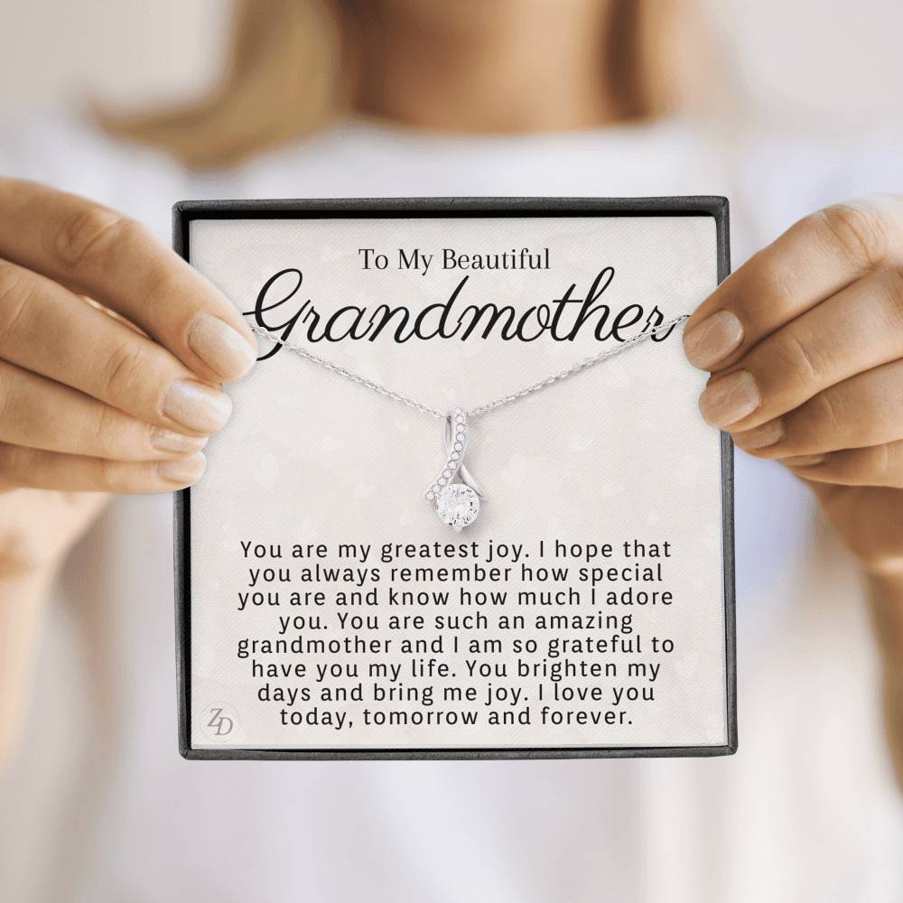 To My Beautiful Grandmother-"Greatest Joy" Alluring Necklace