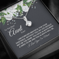 To The Best Aunt Ever-"I Am Grateful" Alluring Necklace