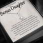To My Beautiful Bonus Daughter-"You Are Special to Me" Alluring Necklace