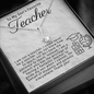 To My Son's Teacher-"Thank You for Guiding Him" Alluring Necklace