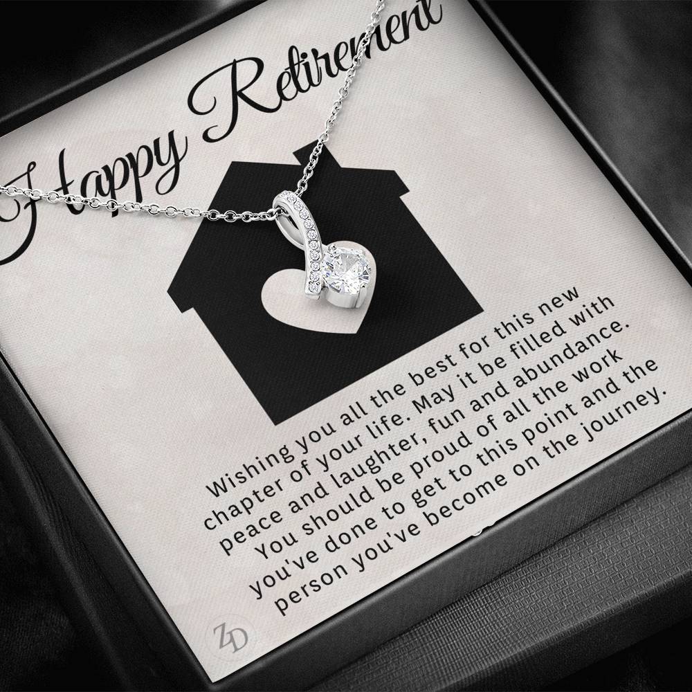 Happy Retirement-"All the Best" Alluring Necklace