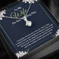 To My Wife On Our Wedding Day-"Our First Day" Alluring Necklace