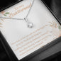 To My Bridesmaid-"I'm Lucky I have You" Necklace