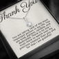To A Very Special Caregiver-"I Am Grateful" Alluring Necklace