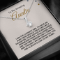 To My Amazing Auntie-"I Am Lucky" Alluring Necklace