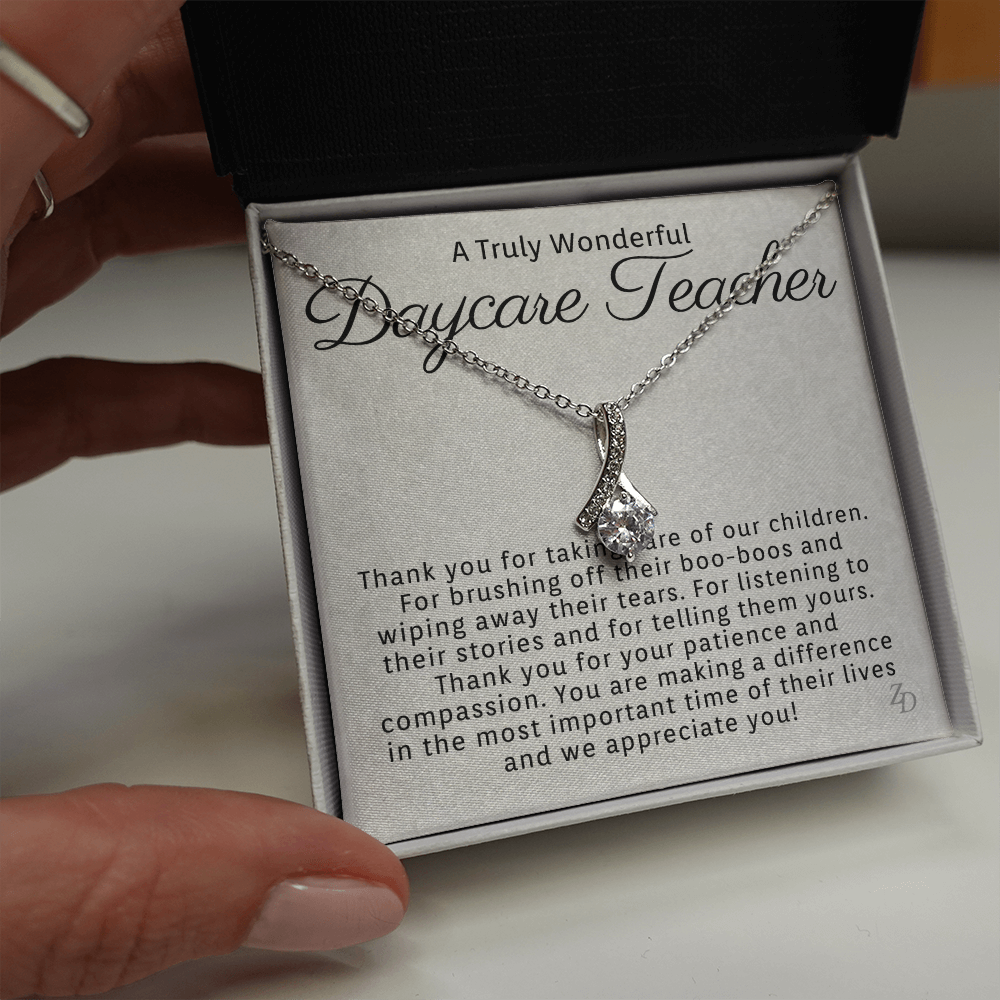 Daycare Teacher-"You are Making a Difference" Alluring Necklace