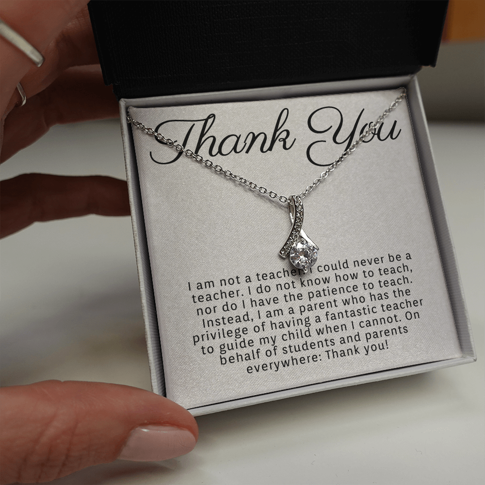 Thank You-"On Behalf of Parents Everywhere" Alluring Necklace