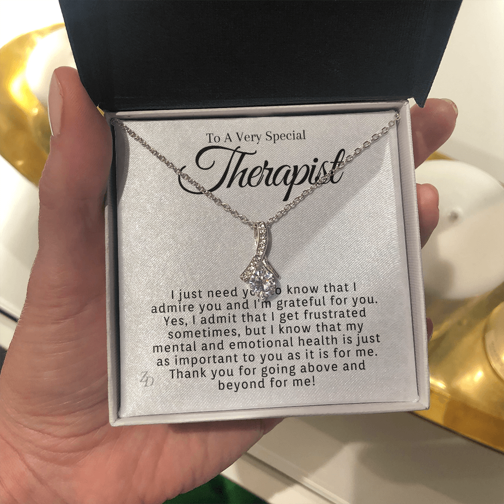 To A Very Special Therapist-"I Am Grateful" Alluring Necklace