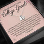 Congrats College Grad-"Dedication to Education" Sweetest Hearts Necklace