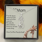 To My Mom-"We Are Connected" Graceful Love Necklace