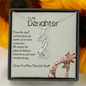 To My Daughter-"We Are Connected" Graceful Love Necklace