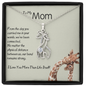 To My Mom-"We Are Connected" Graceful Love Necklace
