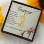 To My Daughter-"We Are Connected" Graceful Love Necklace