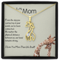 To My Mom-"We Are Connected" Graceful Love Necklace