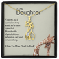 To My Daughter-"We Are Connected" Graceful Love Necklace