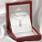 To My Sister in Christ-"Greatest Gift" Alluring Necklace (mahogany box)