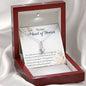 I'm So Lucky to Have You as My Maid of Honor- Alluring Beauty Necklace (mahogany box)