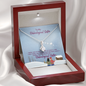 To My Unbiological Sister-"You Are Family" Alluring Necklace