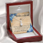 Mother of Groom-"I Will Love Him Forever" Alluring Necklace (mahogany box)