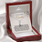 To My Amazing Auntie-"I Am Lucky" Alluring Necklace