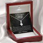 To My Gorgeous Wife-"My Heart Belongs to You" Alluring Necklace (mahogany box)