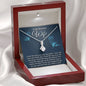 To My Beautiful Wife-"Our Love is Real" Alluring Necklace