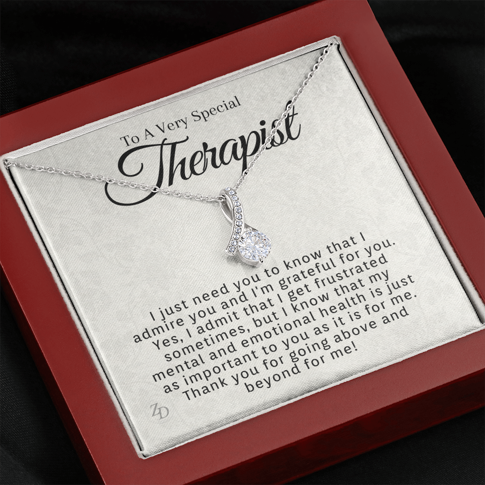 To A Very Special Therapist-"I Am Grateful" Alluring Necklace