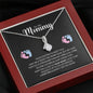 To My Mommy-"So Excited to Meet You" Necklace (mahogany box)