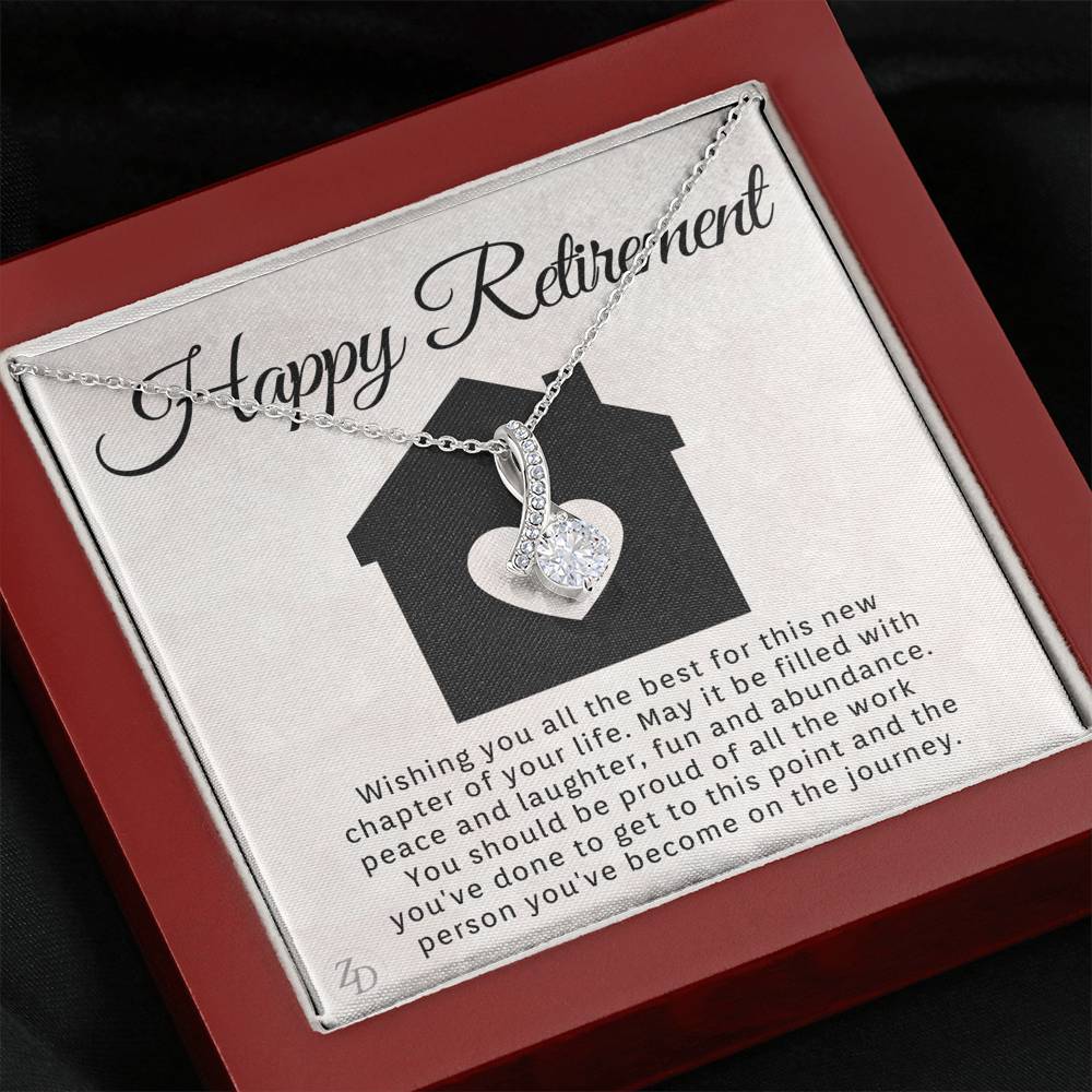Happy Retirement-"All the Best" Alluring Necklace