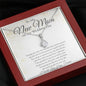 To My New Mom-Thank You For Your Precious Gift-Alluring Beauty Necklace (mahogany box)