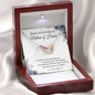 To My Matron of Honor-"I Will Treasure You" Heart Necklace (mahogany box)
