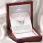 To My Bestie-"Changed My Life" Hearts Necklace