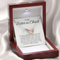 To My Sister in Christ-"Amazing Friend in Faith" Hearts Necklace