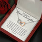 To My Bonus Daughter-"You Are a Gift" Necklace (mahogany box)