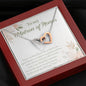 My Best Friend, My Matron of Honor-Hearts Necklace (mahogany box)