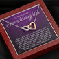 To My Granddaughter-"Greatest Joy" Hearts Necklace