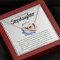 To My Stepdaughter-"You Are Special" Hearts Necklace (mahogany box)