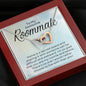 To My Awesome Roommate-"Roommate and Bestie" Hearts Necklace