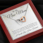 To My New Mom-Thank You For Your Trust-Hearts Necklace (mahogany box)