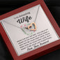 To My Amazing Wife-"You Hold My Heart" Hearts Necklace