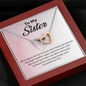 To My Sister-"Connected by Love" Hearts Necklace