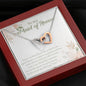 My Best Friend, My Maid of Honor-Hearts Necklace (mahogany box)