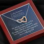 To My Awesome Bestie-"We're Like Jules and Rue" Hearts Necklace