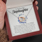 To My Stepdaughter-"You Are Special" Hearts Necklace (mahogany box)