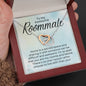 To My Awesome Roommate-"Roommate and Bestie" Hearts Necklace