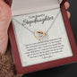 To My Stepdaughter-"You Are a Gift" Necklace (mahogany box)
